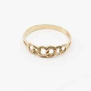 Ring Bismarck Guld 18K 0,9g Ø15,75, skev