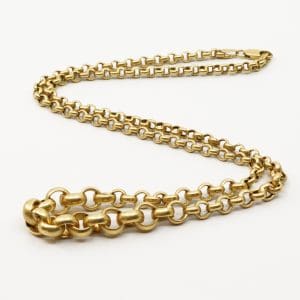 Halskedja doserad Ärtlänk Guld 18K 14,4g Längd 50cm