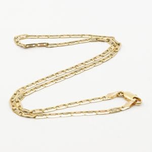 Halskedja Guld 14K 8,8g Längd 42,5cm Bredd 3mm