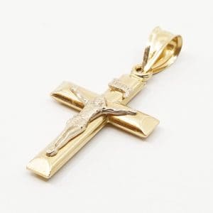 Hänge/berlock Krucifix Guld 18K 4,8g Bredd 25mm Höjd 54mm