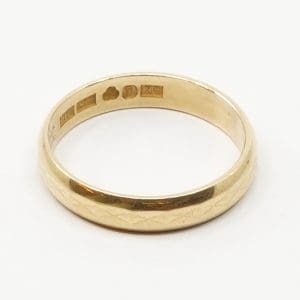 Ring Guld 18K 3,3g Ø17,5 graverad