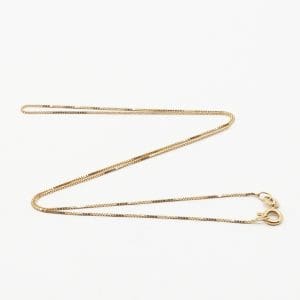 Halskedja Venezia Guld 18K 1,4g Längd 37,5cm Bredd 1mm