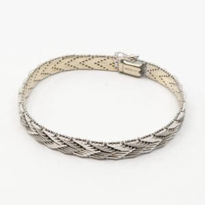 Armband vitguld 18K 27,3g Längd 18,5cm Bredd 6mm