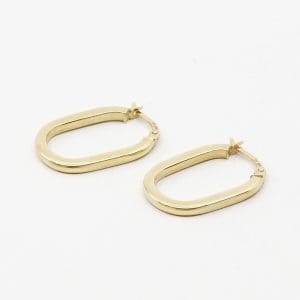 Örhängen ett par Guld 18K 1,9g Höjd 23mm ihåliga