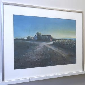 Kenth Olsson  (f 1951) Akvarell på papper Motiv " Sommarljus över Busör" Signerad
