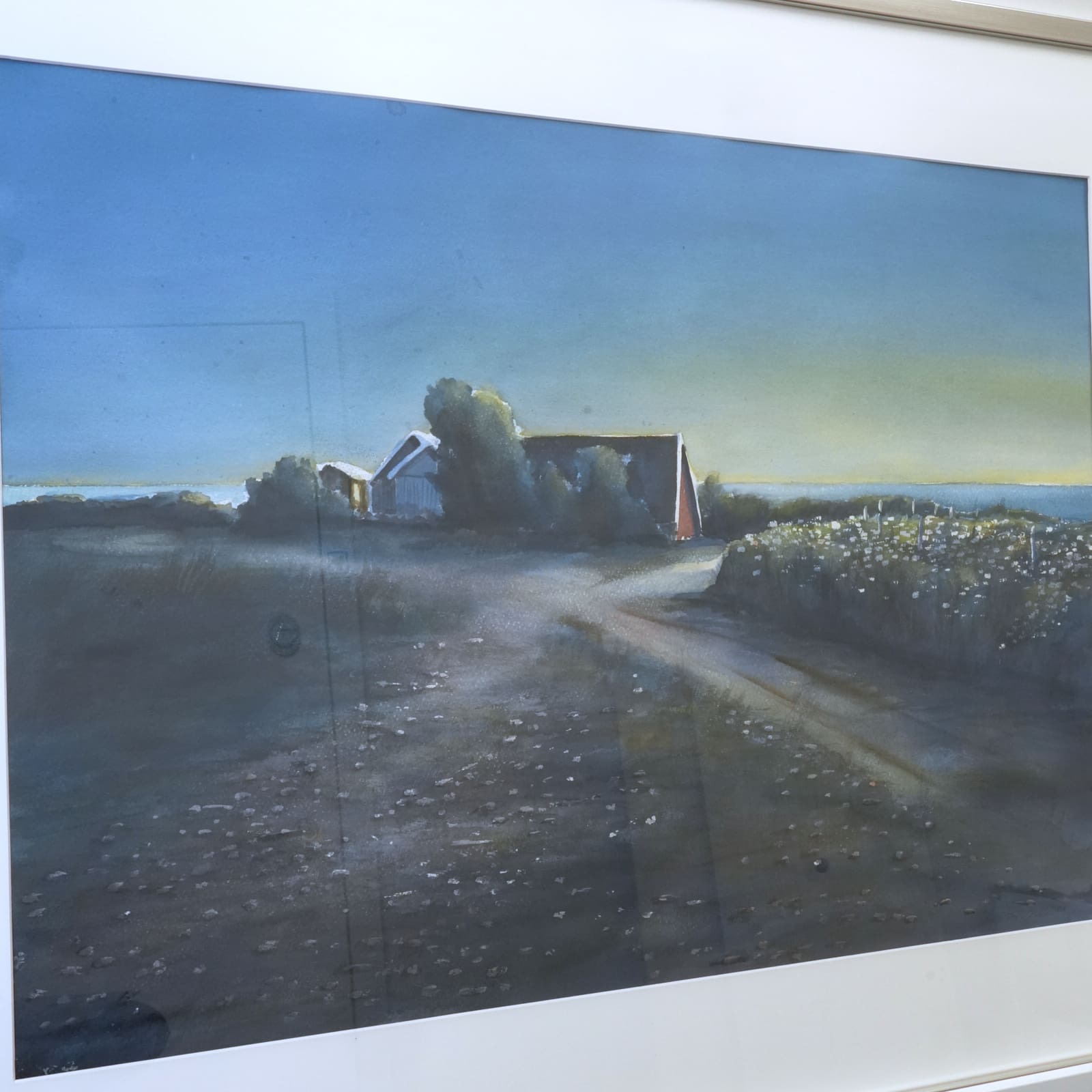Kenth Olsson (f 1951) Akvarell på papper Motiv ” Sommarljus över Busör” Signerad - Bild 2