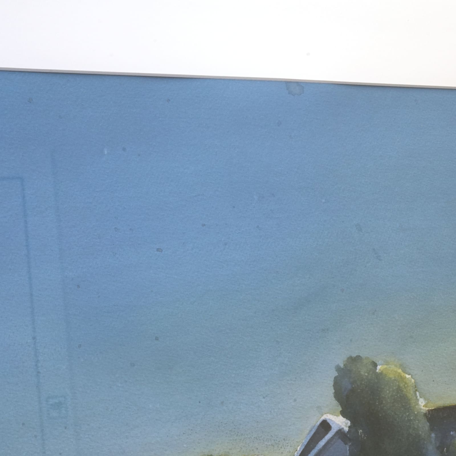 Kenth Olsson (f 1951) Akvarell på papper Motiv ” Sommarljus över Busör” Signerad - Bild 4