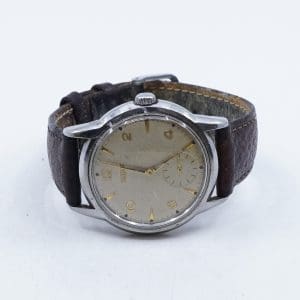 Armbandsur Tissot Stål Boett 35mm med läderband, manuell, sliten, med box
