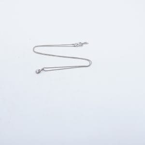 Halskedja Silver S925 3,8g Längd 46-48,5cm Bredd 1mm