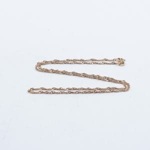 Halskedja Singapore Guld 18K 2,8g Längd 45cm Bredd 1,5mm