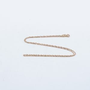 Halskedja Singapore Guld 18K 1,2g Längd 42cm Bredd 1mm