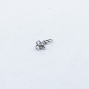 Hänge Vitguld 18K 0,6g Bredd 7mm Höjd 14mm med diamant 1xca0,02ct