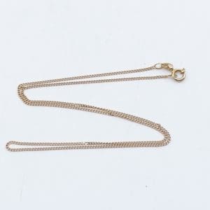 Halskedja Pansar Guld 18K 2,3g Längd 39,5cm Bredd 1mm