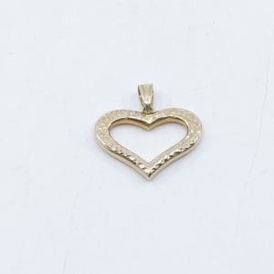 Hänge Hjärta Guld 18K 1,2g Bredd 25mm Höjd 26mm