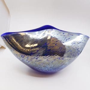 Konstglas Silversnäcka Art Collection Cattis Åselius Lidbeck  Johansfors signerad och numrerad 43/99