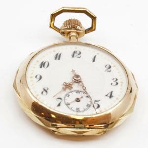 Investeringsguld 14K ca4g Hängur en boett 14K graverad manuell