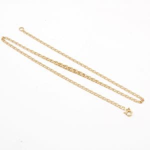 Halskedja doserad Bismarck Guld 18K 4,9g Längd 43cm Bredd 2-4mm