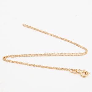 Halskedja Guld 18K 0,9g Längd 36,5cm Bredd 1mm