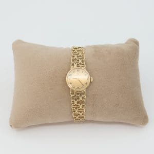 Armbandsur Certina Guld 18K Brv 25,4g Manuell armband X-länk med stav Längd 18,5cm Boett 20mm