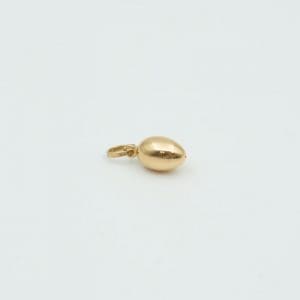 Hänge 18K 2g Bredd 5mm Höjd 13mm, ägg