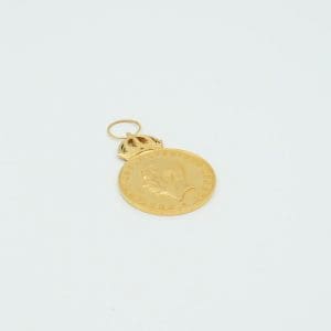 Investeringsguld 24K/18K bruttovikt 25,5g Medalj graverad, i 24K med del och ring i 18K