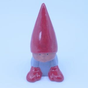 Figurin Lisa Larson, Gustavsberg, en tomte ur serien tomtefamiljen, ca 13x7,5 cm