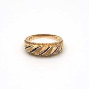 Ring 14K 3,2g Ø17½ med emalj