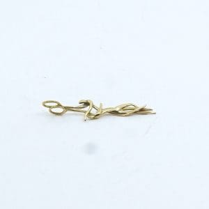 Hänge Charles Jourdan, gulmetall, höjd: 4,2cm