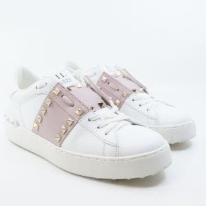 Sneakers "Valentino Garavani Rockstud untitled" med nitar strl 38 Modell WW2S0A01 Färg:834