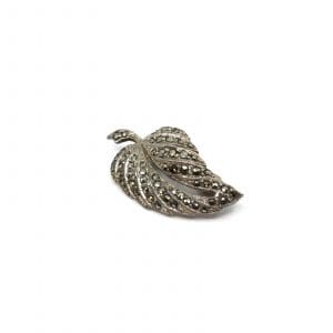 Brosch Silver S925 5,9g Höjd 3,9mm Med Markasiter
