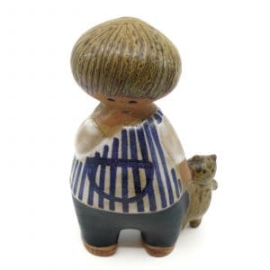 Figurin Malin Kollektionen "Larssons ungar" Design Lisa Larsson Gustavsberg Höjd 190mm