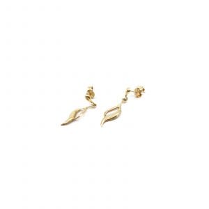 Örhängen Guld 18K 0,8g Höjd 25mm