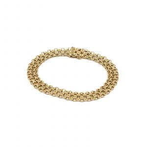Armband X-länk Guld 18K 15,8g Längd 19cm Bredd 8,5mm