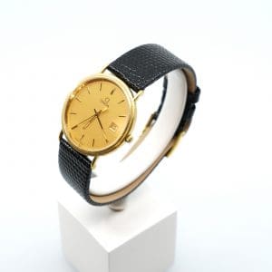 Armbandsur Omega Guld 18K Boett 33mm Ser.nr.57198650 Datum Quartz Safirglas