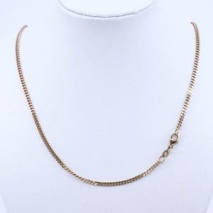 Halskedja Pansar Guld 18K 8,2g Längd 42cm Bredd 2mm