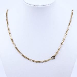 Halskedja Figaroliknande Guld 18K 12,4g Längd 51cm Bredd 2,5mm