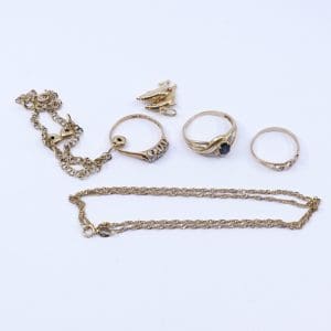 Investeringsguld 18K 10,3g med sten & diamanter