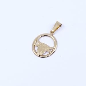 Hänge Oxe Guld 18K 0,9g Bredd 12mm Höjd 22mm