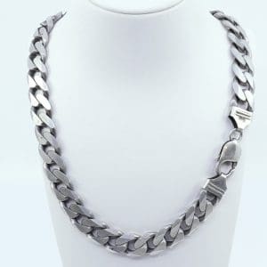 Halskedja Pansar Silver S925 89,8g Längd 51cm Bredd 10mm