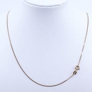 Halskedja Pansar Guld 18K 1,7g Längd 46cm Bredd 1mm