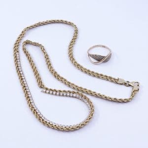 Investeringsguld 14K 8,7g med stenar