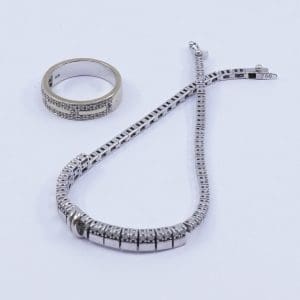 Investeringsguld 18K 14,3g med stenar & diamanter