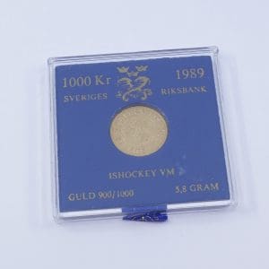 Mynt Guld 18K 5,8g Ishockey VM, Sveriges riksbank