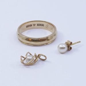 Investeringsguld 18K 7,2g med odlade pärlor