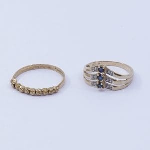 Investeringsguld 18K 3,3g med stenar & diamanter