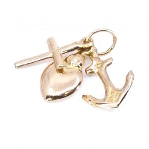 Hänge Tro Hopp Kärlek Guld 18K 0,4g Bredd ca 10mm Höjd 18mm