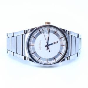 Armbandsur Calvin Klein Step Stål Boett 38mm, quartz, roséfärgade index och visare, datumvisning