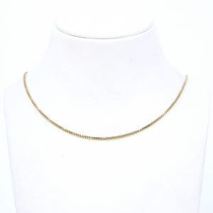 Halskedja Venezia Guld 18K 3,3g Längd 42cm Bredd 1mm