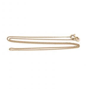Halskedja Pansar Guld 18K 2g Längd 40cm Bredd 1mm