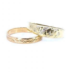 Investeringsguld 18K 4,0g skevt och graverat